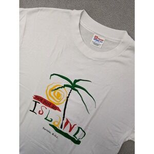 Vintage Hanes Heavyweight Island Tortola B.V.I.‎ Graphic T Shirt Adult L